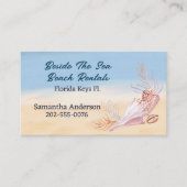 Vacation Rental Beach Seashell Visitekaartje (Voorkant)