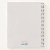 Vacation Rental Guest Feedback Simple Stone & Blue Notitieboek (Achterkant)