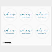 Vacation Rental Zee Blue Welcome Sticker (Vel)
