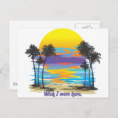 Vacation souvenir briefkaart (Voorkant / Achterkant)