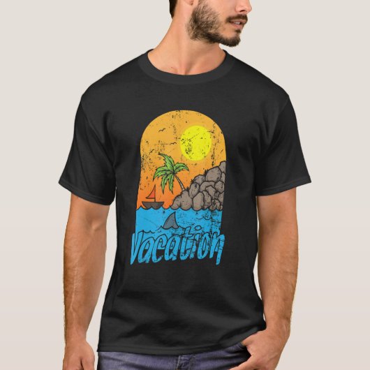 Vacation Summer Sun and Beach T-shirt (Voorkant)