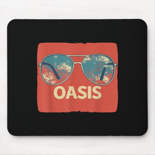 Vacation Sungles With Cool Oasis Statement  Muismat (Voorkant)