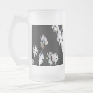 Vacation Tropical Palms Artistic Waterverf Silhou Matglas Bierpul