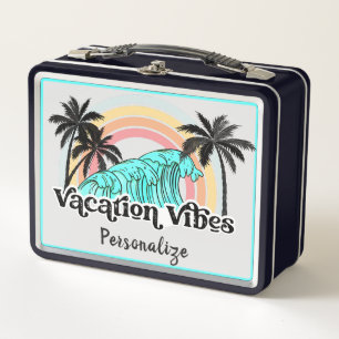 Vacation Vibes Ocean Waves Palm Treates Personaliz