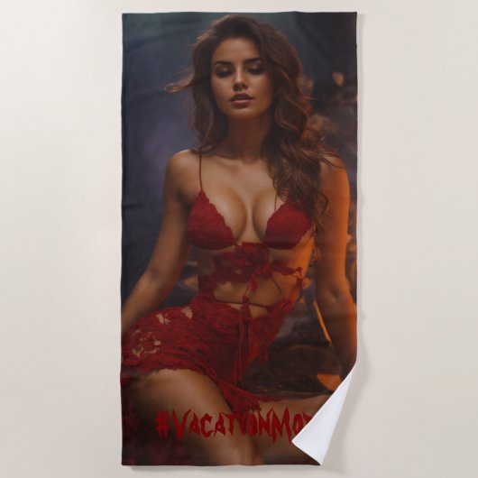 #VacationMode Badhanddoek (Voorkant)
