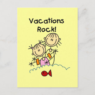Vacations Rock-T-shirts en giften Briefkaart