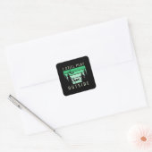 Vacature camping Quote Vierkante Sticker (Envelop)