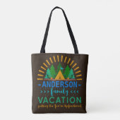 Vacature Camping Trip Funny | Aangepaste naam Tote Bag (Achterkant)