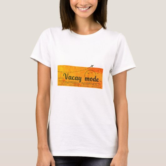 "Vacature-modus ingeschakeld!" Dames Basic T-Shirt (Voorkant)