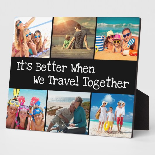 Vacature Photo Collage beter om samen te reizen Fotoplaat (Zijkant)