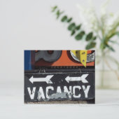 Vacature-teken Briefkaart (Staand voorkant)