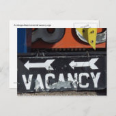 Vacature-teken Briefkaart (Voorkant / Achterkant)