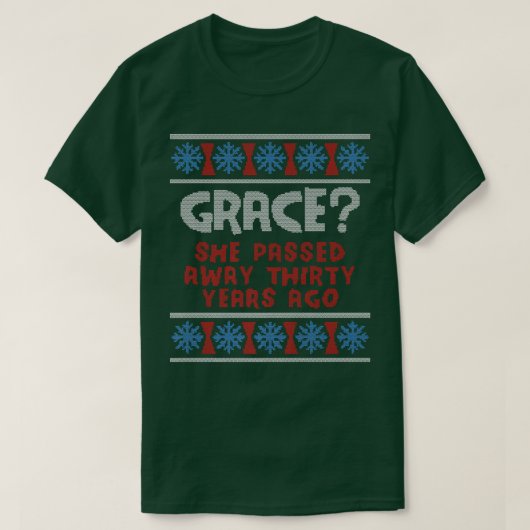 Vacature Ugly KerstFamily Winter Sweater T-shirt (Design voorkant)
