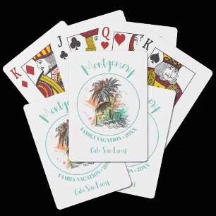 Vacature voor de zomerfamilie pokerkaarten