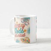 Vacaturemodus Geactiveerde zomervibes Koffiemok (Voorkant links)