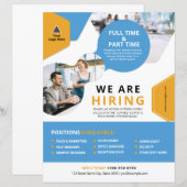 Vacatures / We nemen Flyer in dienst (Voorkant / Achterkant)