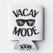 Vacay Art Vacay Mode Word Text Art Blikjeskoeler (Achterkant)