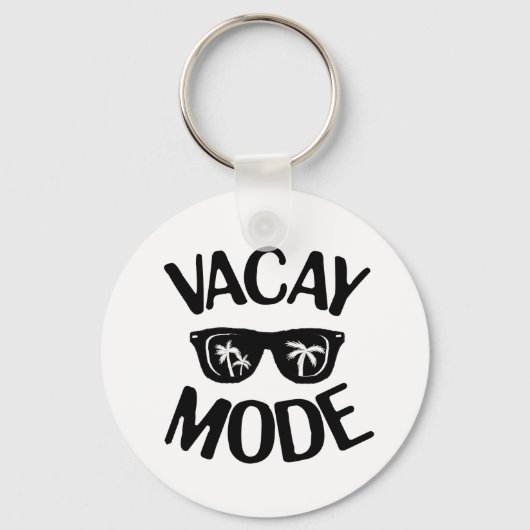 Vacay Art Vacay Mode Word Text Art Schort Plus Sleutelhanger (Voorkant)