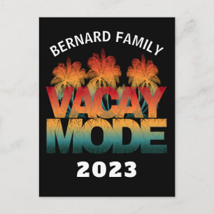 VACAY MODE FAMILIE VACATION BRIEFKAART