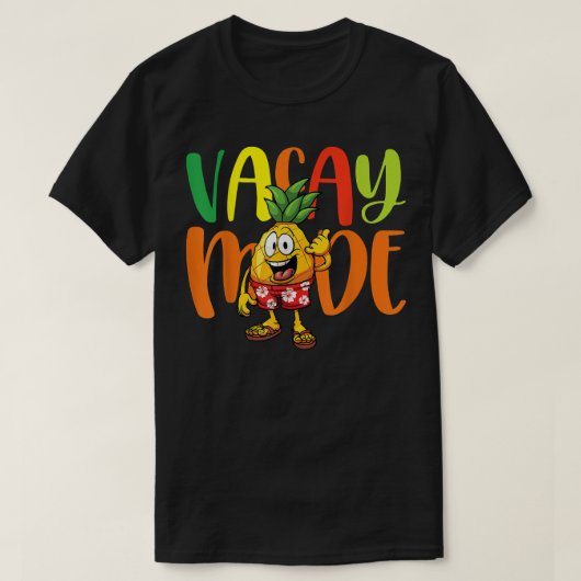Vacay Mode Pineapple Funny Family Summer Vacking T-shirt (Design voorkant)