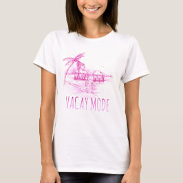Vacay Mode T-shirt voor dames