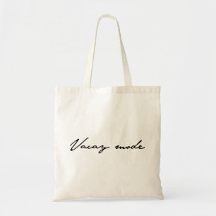 Vacay Mode Zomerkalligrafie Tote Bag