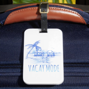 Vacay-modus Bagagelabel