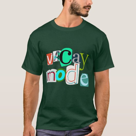 Vacay retro mode t-shirt (Voorkant)