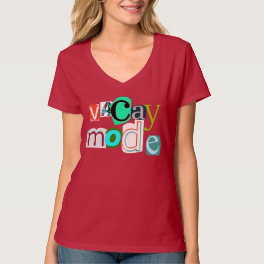 Vacay retro mode t-shirt (Voorkant)