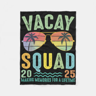 Vacay Squad 2025 Zomerfamilie Samen Cruise Tri Fleece Deken
