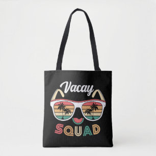 Vacay Squad Funny Beach Zomervakantie Draagtas