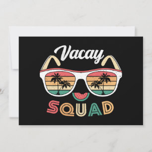 Vacay Squad Funny Beach Zomervakantie Kaart