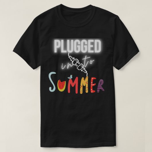 Vacay Tropical Good Vibes Summer Trip T Pluged F T-shirt (Design voorkant)