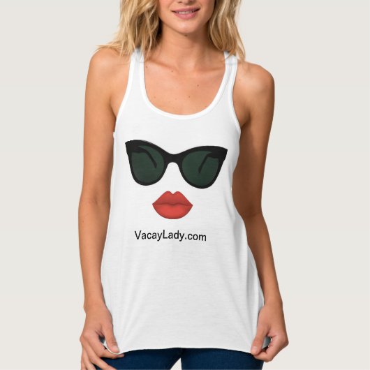 Vacay Vacay Dames Red Lips Débardeur (Devant)