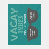Vacay Vibes Family Edition Reunion Fleece Deken (Voorkant)