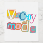 Vacay Wijn Etiket (Enkel label)