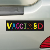 VACCIN8D (Néon Multicolor/Noir) Sticker (En voiture)