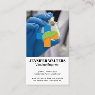Vaccin Geneeskunde Gezondheidszorg Logo Visitekaartje