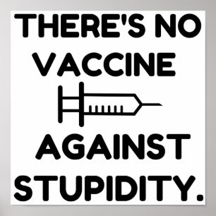 Vaccin tegen stollingsgraad poster