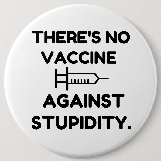 Vaccin tegen stollingsgraad ronde button 6,0 cm (Voorkant)