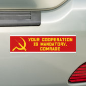 Vaccin - Your Cooperation Is Mandatory Bumpersticker (Op auto)