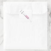 Vaccinaald Vierkante Sticker (Tas)