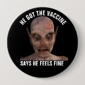 VACCINATED LARGE BUTTON (Voorkant)