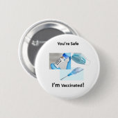 Vaccinatie Button (Voorkant /achterkant)