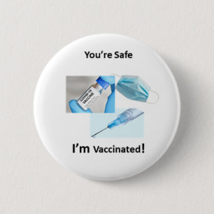 Vaccinatie-Button Ronde Button 5,7 Cm