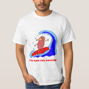 Vaccinatie Surfing Hedgehog T-shirt