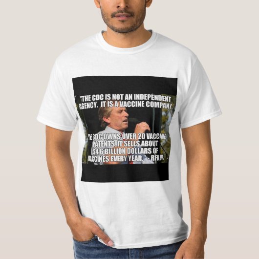 Vaccinatiepatronen van CDC T-shirt (Voorkant)