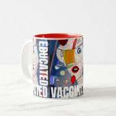 Vaccinatievoorlichting Tweekleurige Koffiemok (Voorkant links)