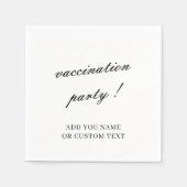 Vaccination Celebration Minimalist Design Servet (Voorkant)