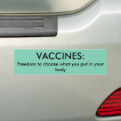 Vaccine Bumpersticker (Op auto)